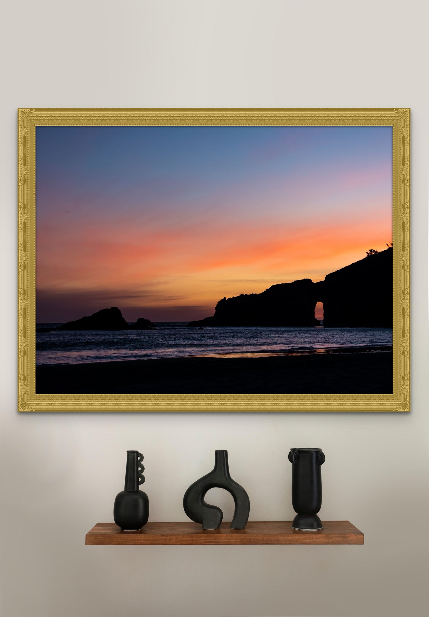 Sunset Silhouettes. Second Beach, Washington. /50