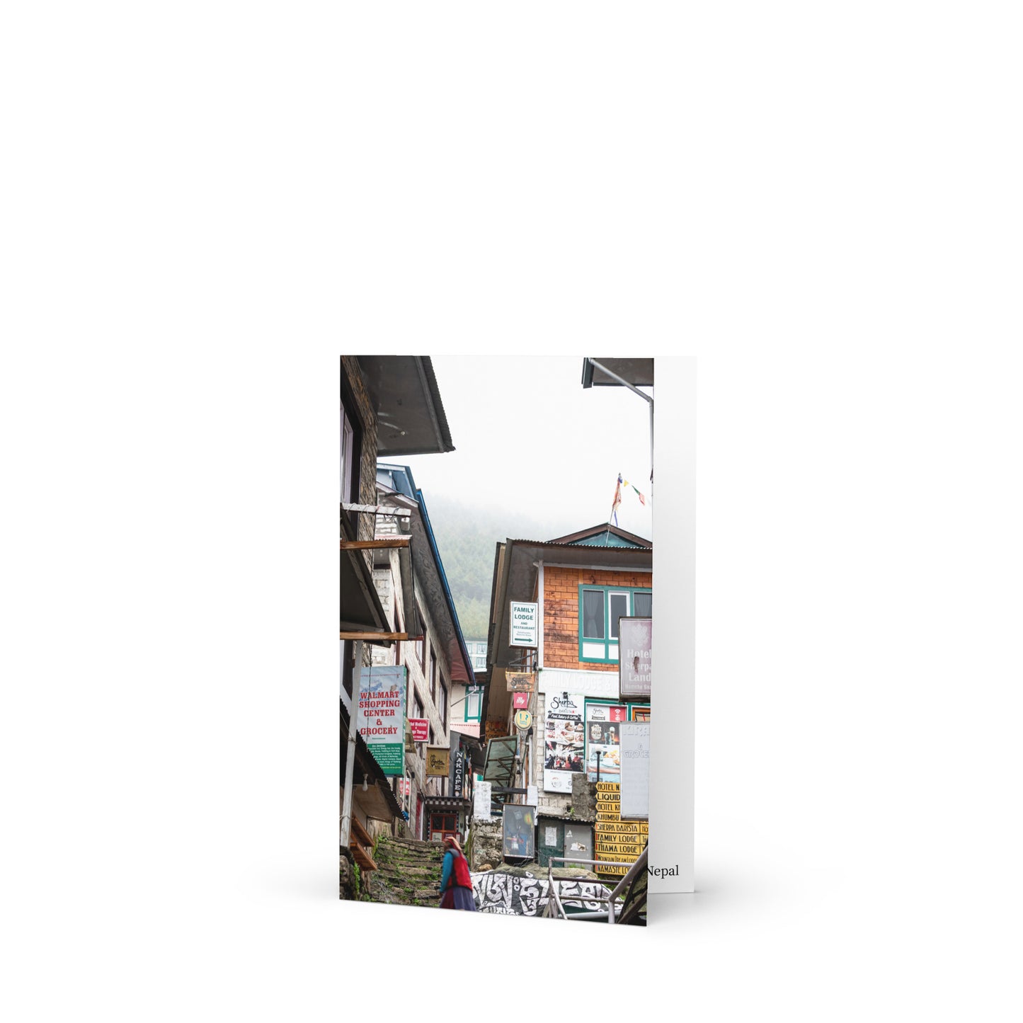 Ad Overload Greeting Card