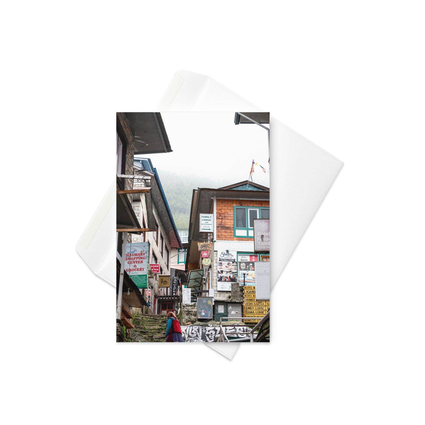 Ad Overload Greeting Card