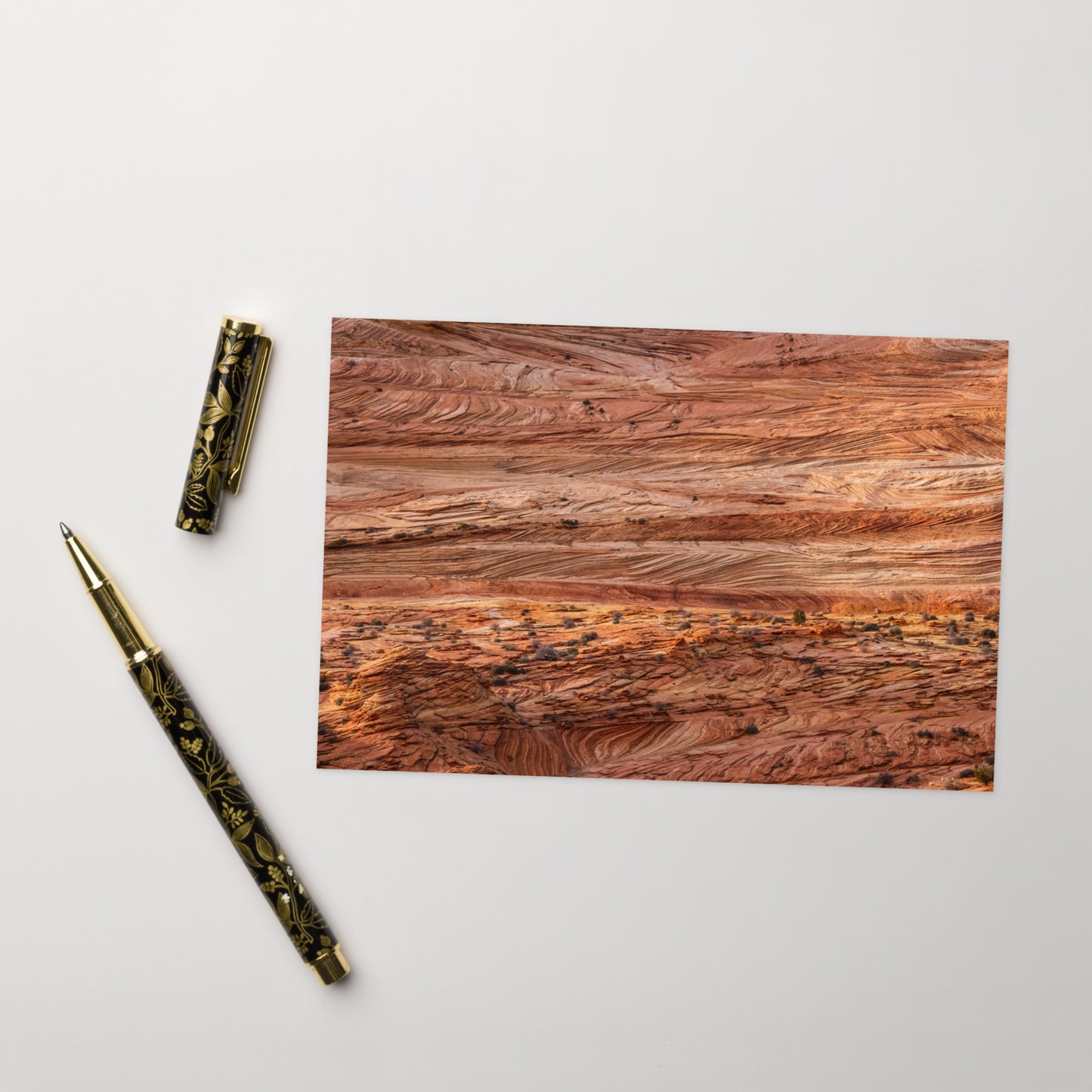 Petrified Waves Greeting Card