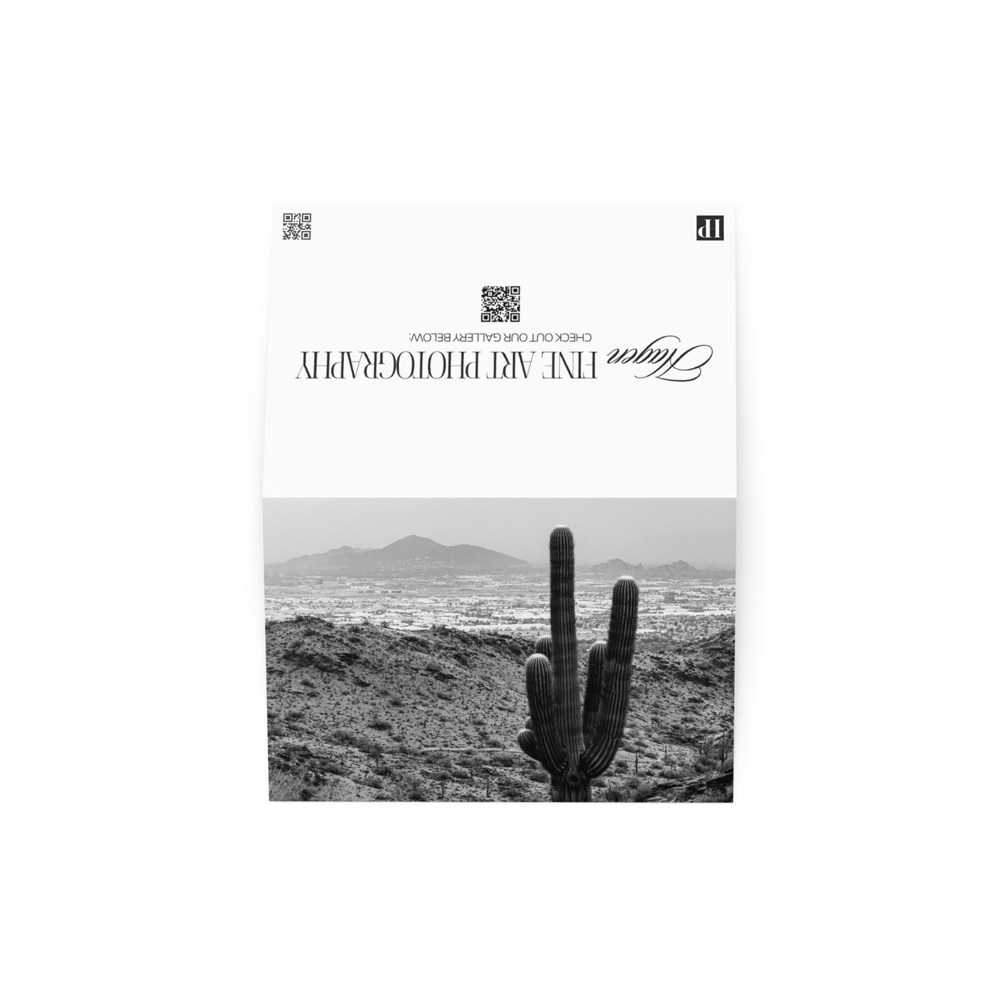 Camel and Cactus Greeting Card