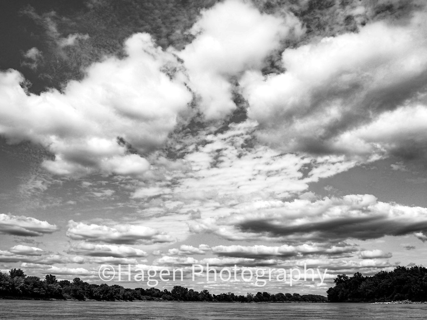 Skies Above Missouri. The Missouri River, Missouri. /30