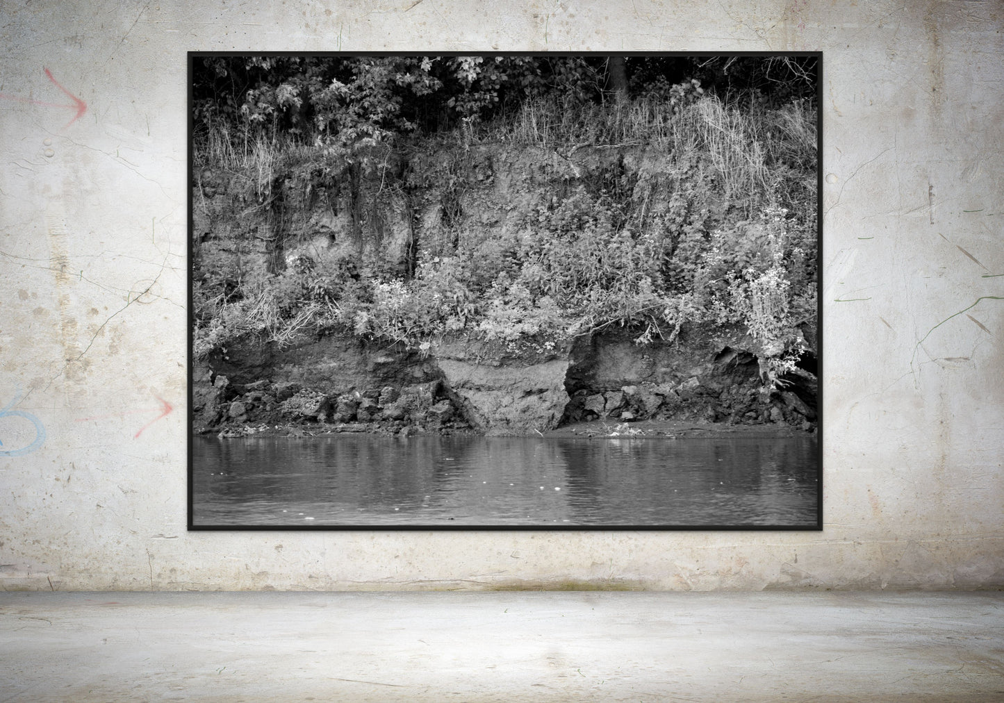 River Erosion. The Missouri River, Missouri. /30