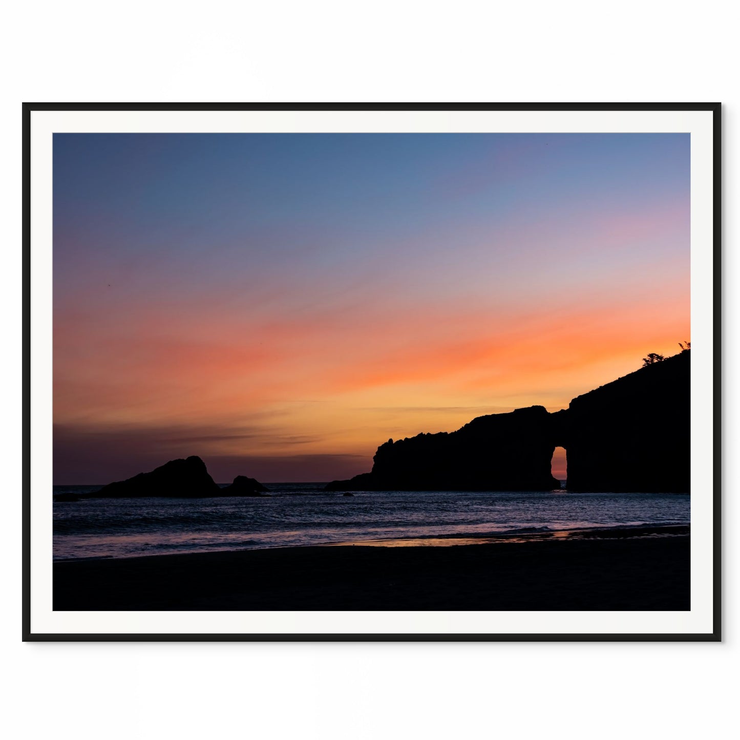 Sunset Silhouettes. Second Beach, Washington. /50