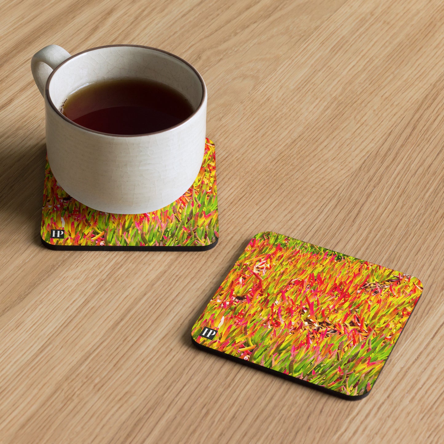 Succulents and Waves Coaster